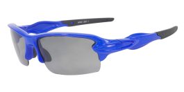 Prescription Safety Sports Sunglasses Matrix Blue – Running, Cycling or Baseball Glasses
