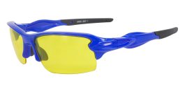 Prescription Safety Sports Sunglasses Matrix Blue – Running, Cycling or Baseball Glasses