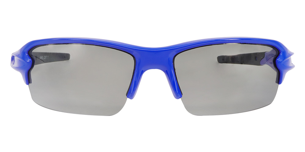 Prescription Safety Sports Sunglasses Matrix Blue - Running, Cycling or Baseball Glasses